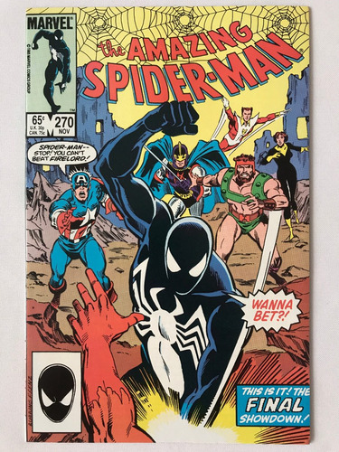 Amazing Spiderman #270 Marvel Comics 1985 Avengers Firelord