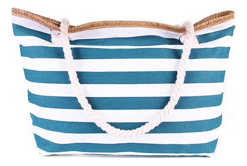 Bolso De Playa Reutilizable Con Cremallera Lisa .