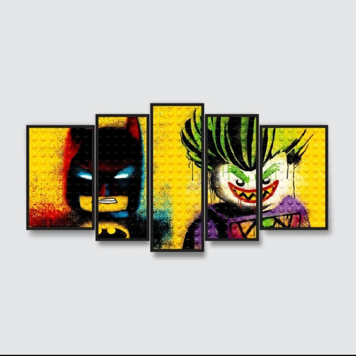 Quadros Decorativos Personalizados Batman X Coringa Lego