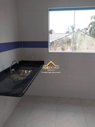 Casa Com 2 Dormitórios À Venda, 63 M² Por R$ 230.000,00 - Caiçara - Praia Grande/sp - Ca0500
