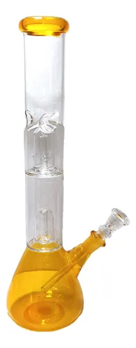 comprar Bong Pipa Pyrex 30cm Doble Percolador Atrapa Hielo Quemador