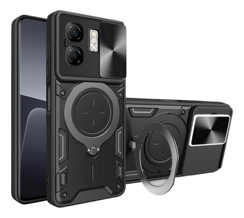 H Funda Con Soporte Magnético Para Infinix Smart 9 / Hot 50i