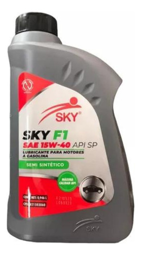 Aceite Sae 15w40 Semisintetico 1l Sky