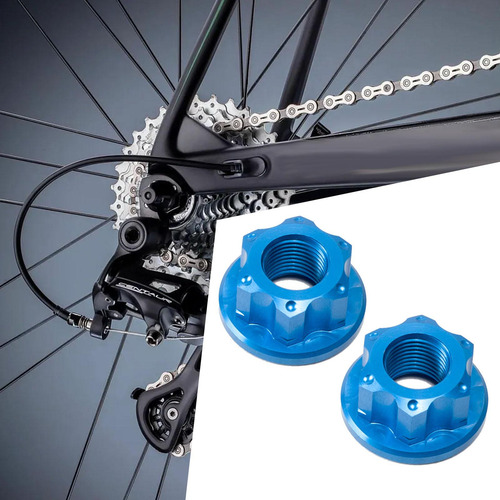 3 X 2x Buje De Rueda De Bicicleta, Tuercas De Eje, Herrajes
