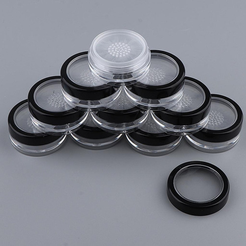 . 10x Caja Forma Forma Polvo For Maquillaje, Tamaño