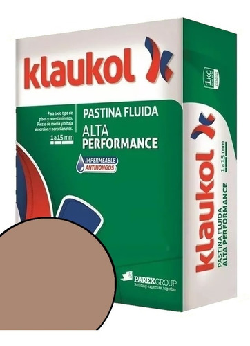 Imagen 1 de 4 de Pastina Klaukol Fluida 1 Kg Chocolate Alta Performanc