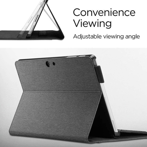 Funda Spigen Stand Folio Para Surface Go 2 Gris