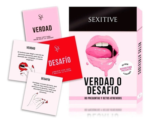 Juego De Cartas Verdad Desafios Y Retos Sexitive