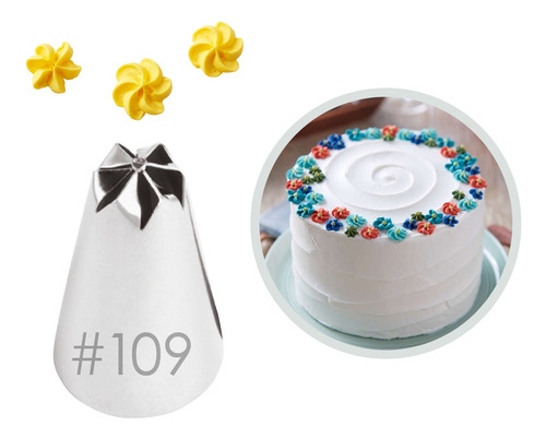 Duya Número 109 Boquilla de flor de gota Wilton 402-109