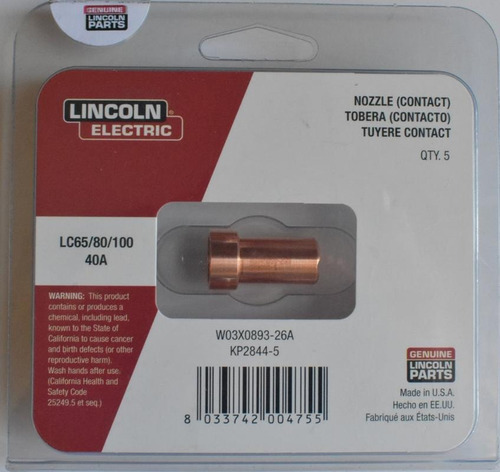 Tobera (nozzle) Lc65/80/100 40 A Plasma Kp2844-5