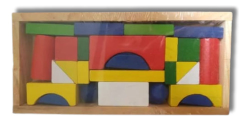 Bloques Chicos Madera Para Niños Juguete Armable Didáctico