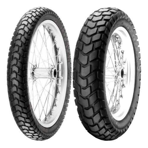 Par Mt60 Pneu Transalp 700 100/90-19 + 130/80-17 Pirelli