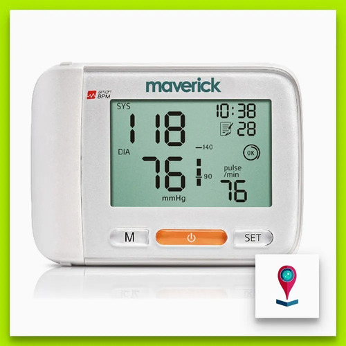 Imagen 2 de 2 de Tensiómetro Digital De Muñeca Automatico Maverick Ye8600a