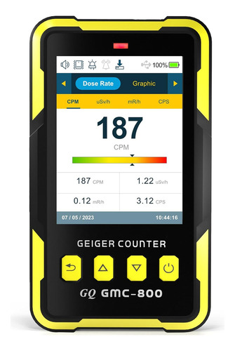Detector De Radiación Nuclear Gq Gmc-800 Geiger Counter