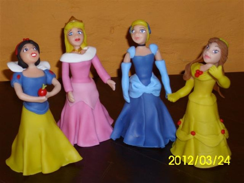 Princesas De Disney En Porcelana Fría En Tu Torta