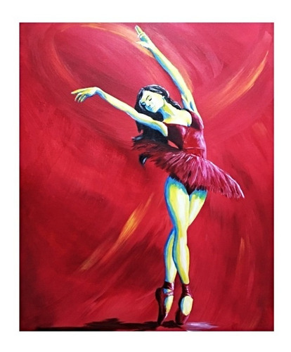 Cuadro En Oleo Hecho A Mano De 120 X 80 Cm Parisino Arte Pop