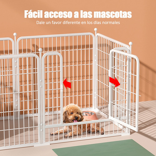 Corral Para Mascotas De Metal 120x60cm, Ideal Para El Hogar