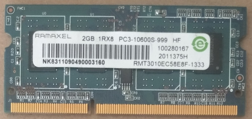 Memoria Ram 2gb Ddr3 Para Laptop