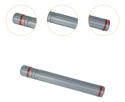 Estuche De Almacenamiento Redondo Con Tubo Expandible Para M
