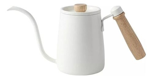 Tetera Blanca De Acero Inoxidable Para Café Y Té