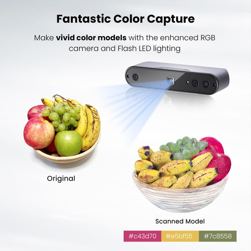 Scanner 3d Revopoint Inspire Handheld Para Impressão 3d