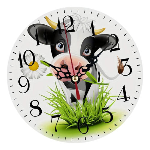 Reloj De Pared De Madera Con Estampado, 25cm 10 Pulgadas
