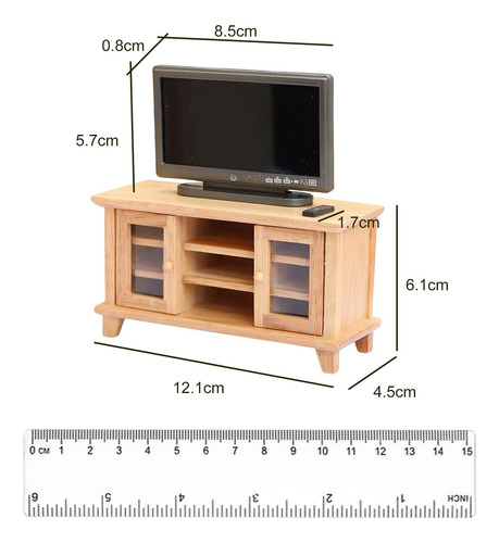 Gabinete De Simulación En Miniatura Casa De Muñecas Tv