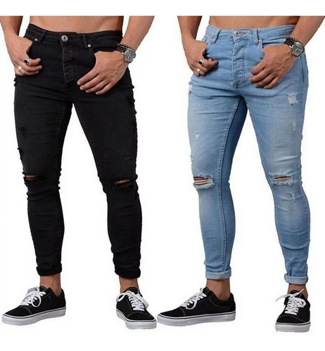 Jeans Entubados Lycrados Skinny, Tallas 28 A La 36