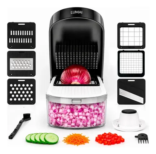 Lumai Cortador Ralador De Legumes Queijos Vegetais E Frutas 6 Em 1 Mandolin Mandoline Fatiador Picador Processador Utensilio Acessorios Para Cozinha