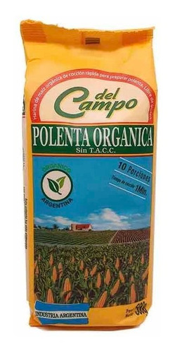 Polenta Organica Del Campo 500g 1 Min! 10 Porciones Sin Tacc