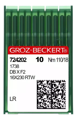 20 Agujas Groz-beckert® 1738 Lr/dbx1 Lr - 110/18, Lr