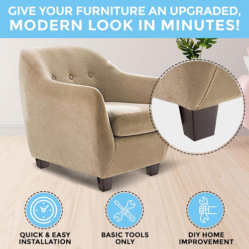 Patas De Madera Para Muebles De 5 Pulgadas Juego De 4 Pata