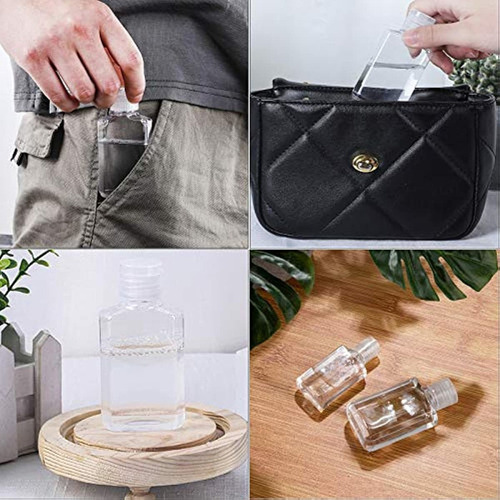 50 Pcs 60ml Botellas Rellenables Botella Cosmética