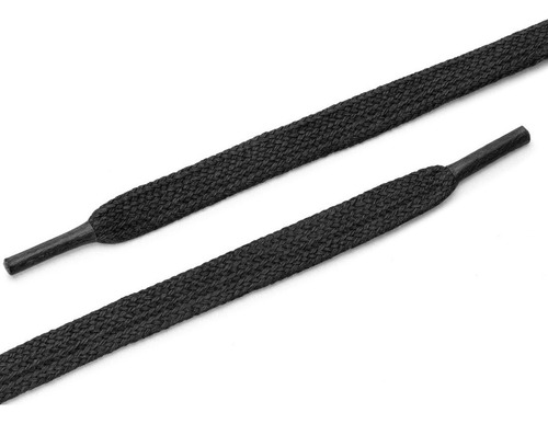 Agujeta Plana Cordón Para Bota Zapato Negro 1m 4pcs