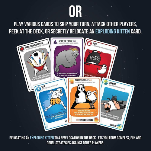 Juego De Cartas Exploding Kittens Imploding Expansion Family