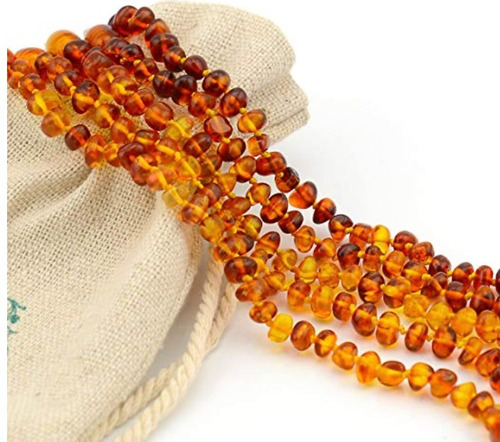 Pulseira De Ambar Para Bebe 15cm - Original C/ Certificado
