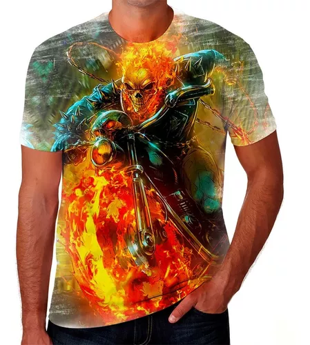 CAMISETA HALLOWEN Motoqueiro Fantasma