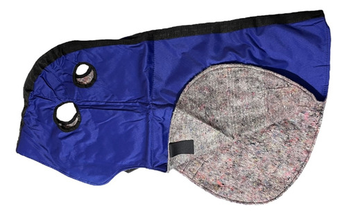 Manta P/caballos Cordura Imperm Y Frazada 1,30 C/pescuecera Azul Eléctrico