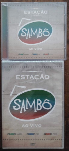 2x Cd + Dvd (m) Sambô Estação Sambô Ao Vivo Lacrado Kit 