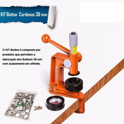 Maquina Kit Button Maleta Master 1 Tamanhos 25mm Ate 55mm
