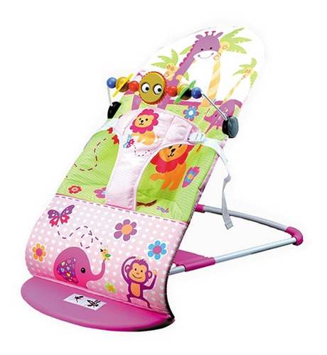 Bouncer Plegable Le Monde Animalitos Color Rosa