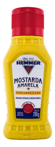 Mostarda Amarela Tipo Americana 200g Hemmer