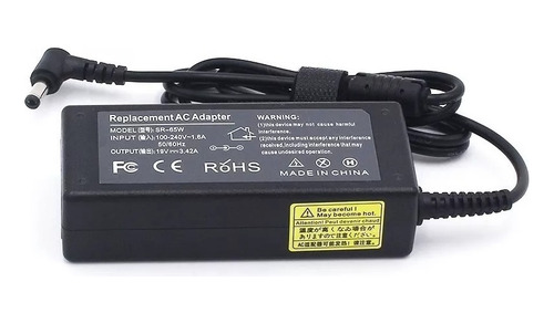 Carregador Philco Phn 14f-r724 14f-r743 14f-r744 19v Cor Preto