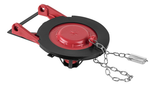 Sapo De 3 De Silicona Para Wc,rojo,c/cadena De Acero Inox