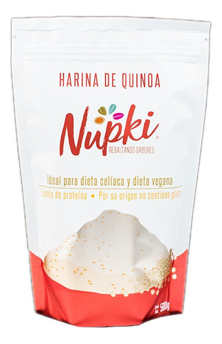 Harina De Quinoa 500g · Vegana · Keto · Sin Gluten · Natural