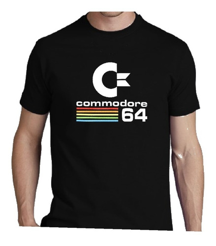 Remera Retro Comodore 64 Bits Old Gamers Algodon