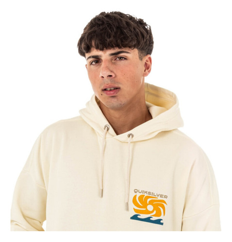 Buzo Canguro Quiksilver Garment Dye
