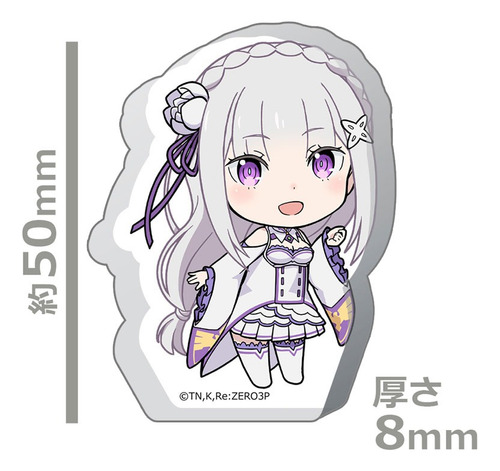 Stand Acrílico Re: Zero (5 Cm) - Emilia