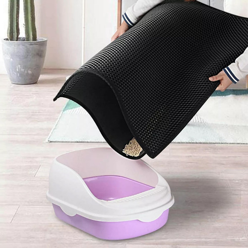 Tapete Para Arenero De Gato Xl 2 Capa Rascador Atrapa Arena