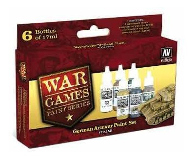 Vallejo Set X 6 German Armour Paint 70155  War Games Colores